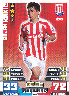 Bojan Krkic Stoke City 2014/15 Topps Match Attax #266